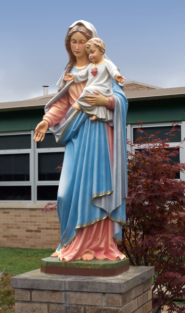 Exterior Mary Statue